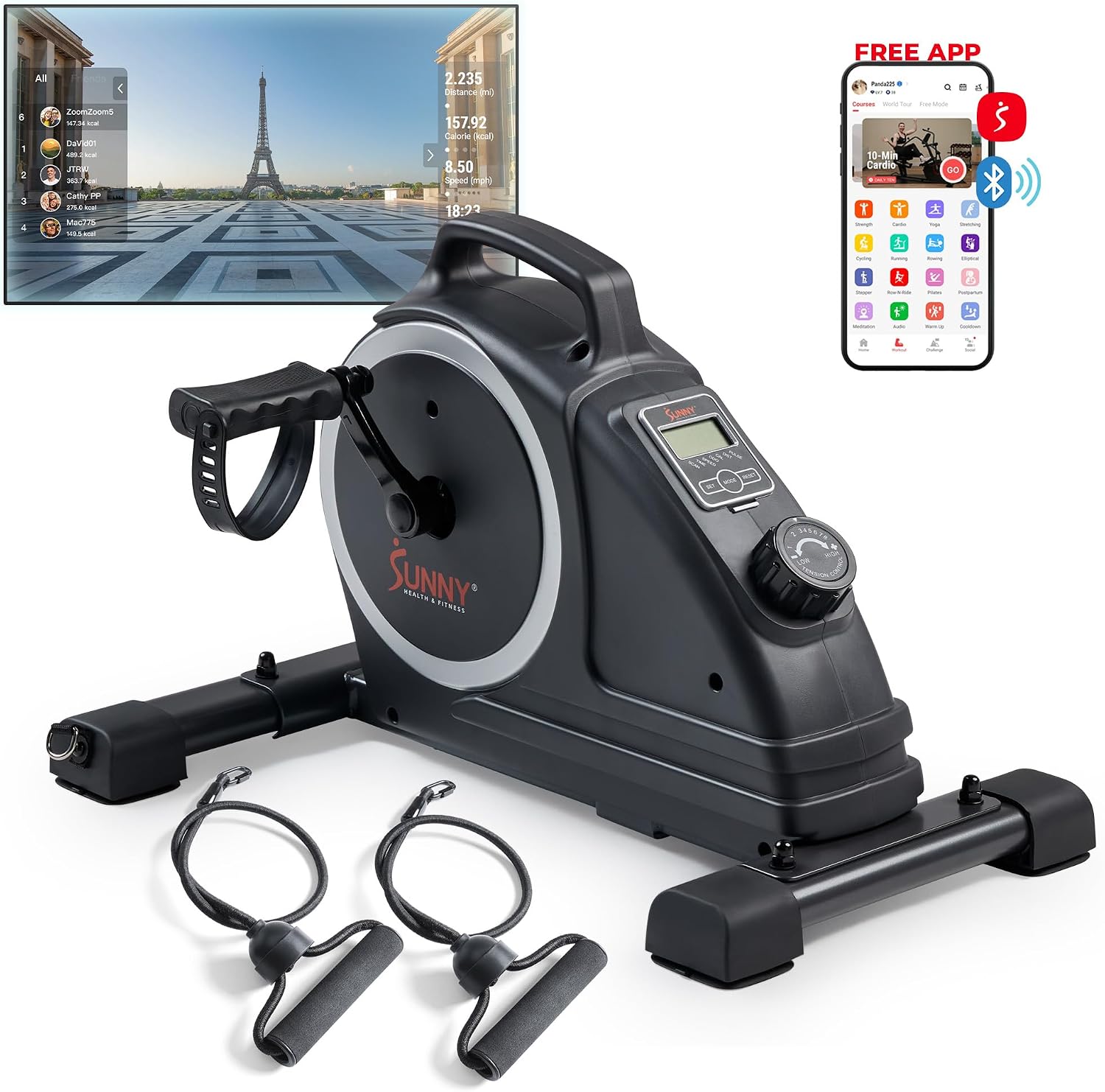 2-in-1 Smart Under Desk Pedal Exerciser