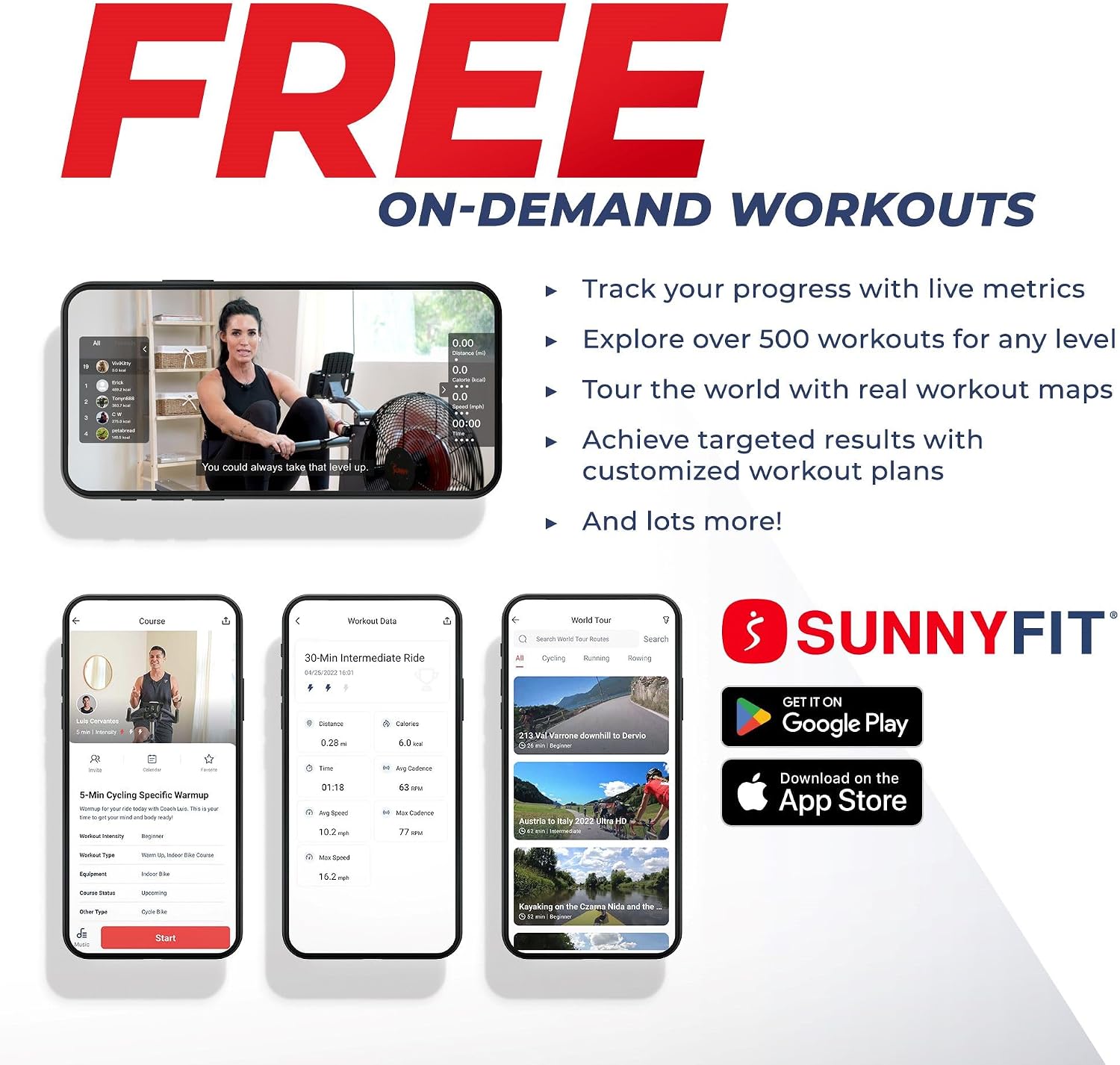 Flip Foldable SunnyFit Rower
