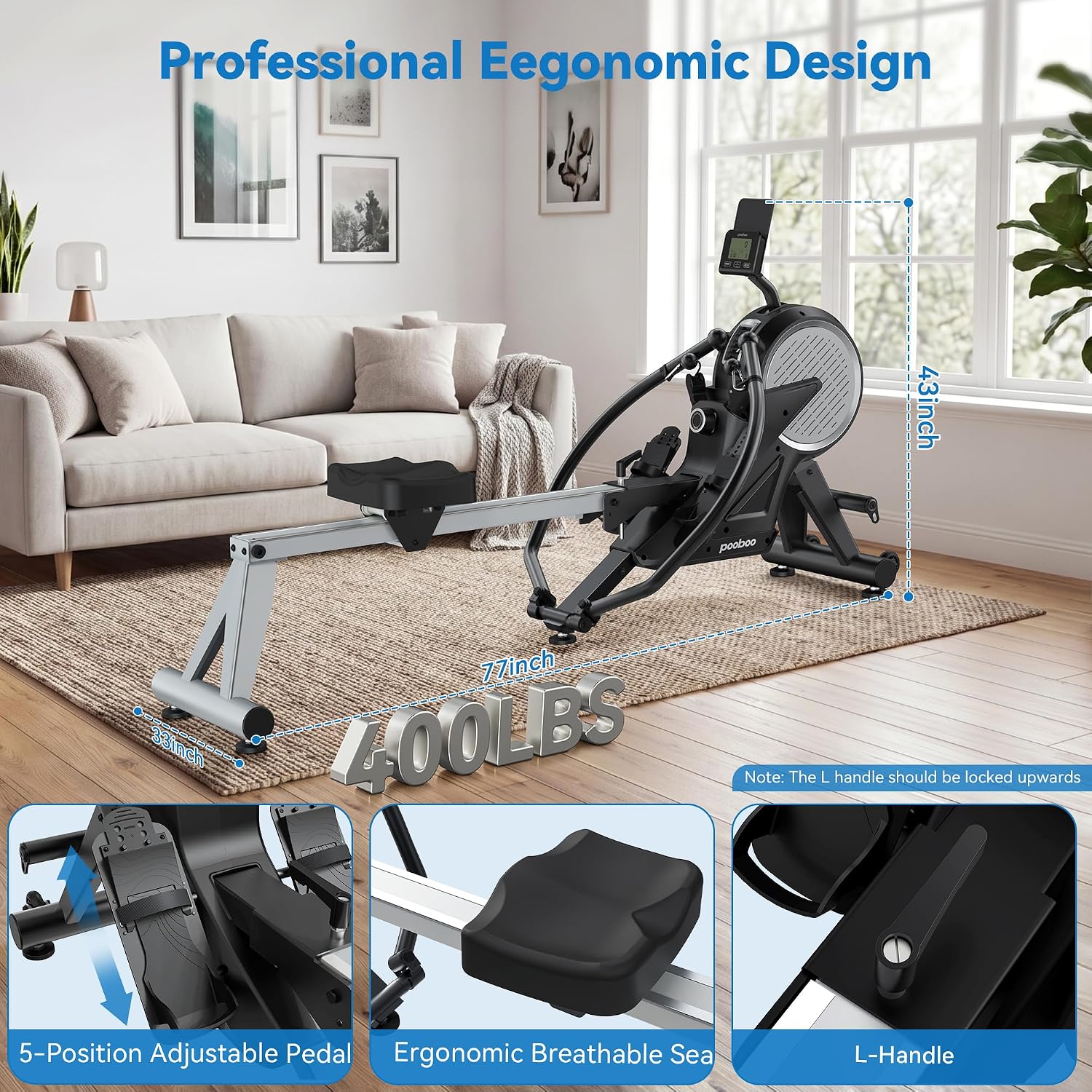 Dual Wind Magnetic Foldable Rower