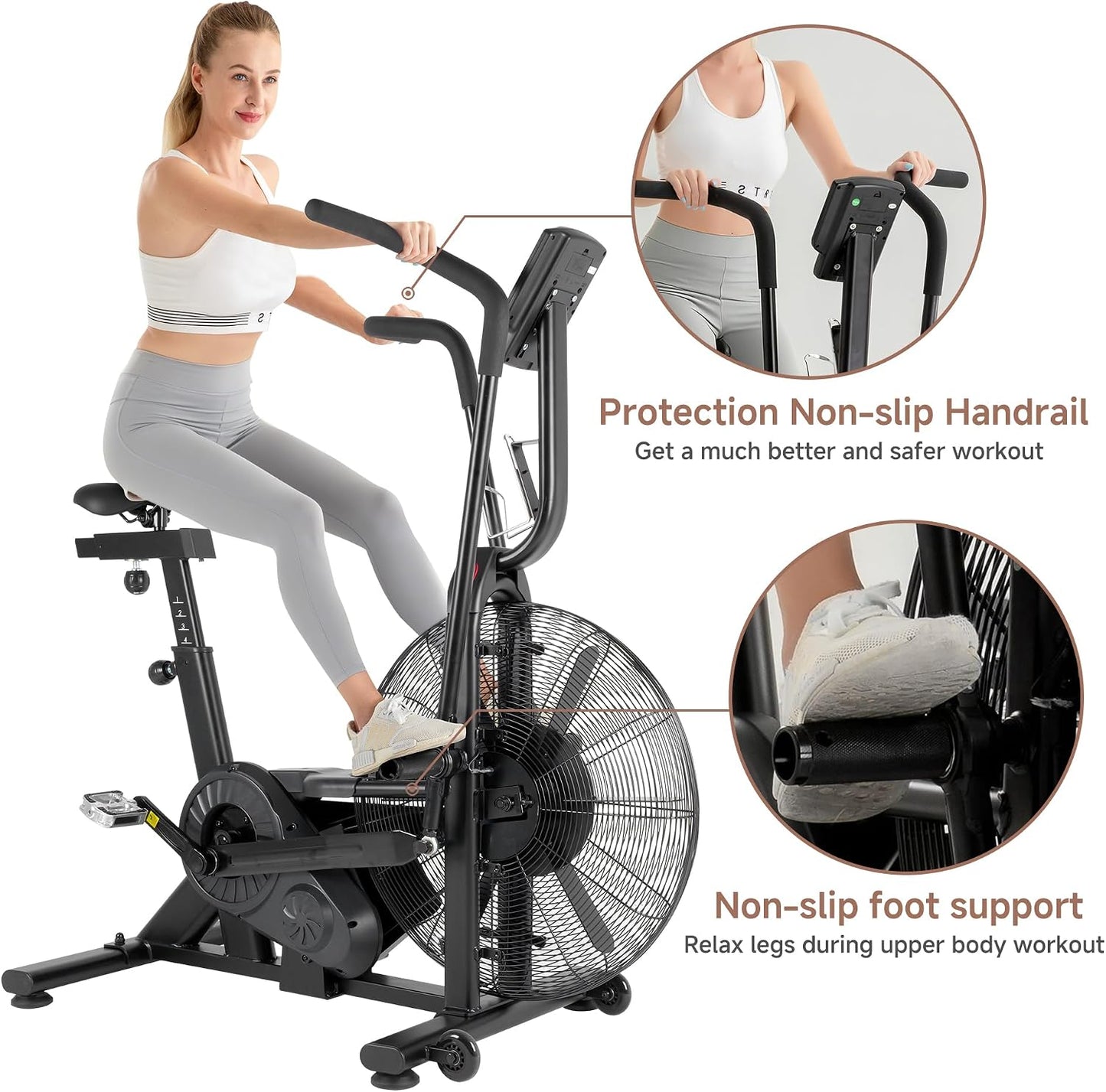 Unlimited Air Resistance Fan Exercise Bike